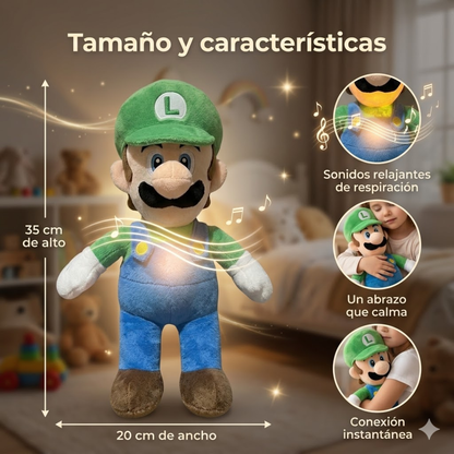 Peluches que Respiran Mario y Luigi Bros